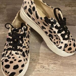 Superga Leopard Print Sneakers with Black Accents